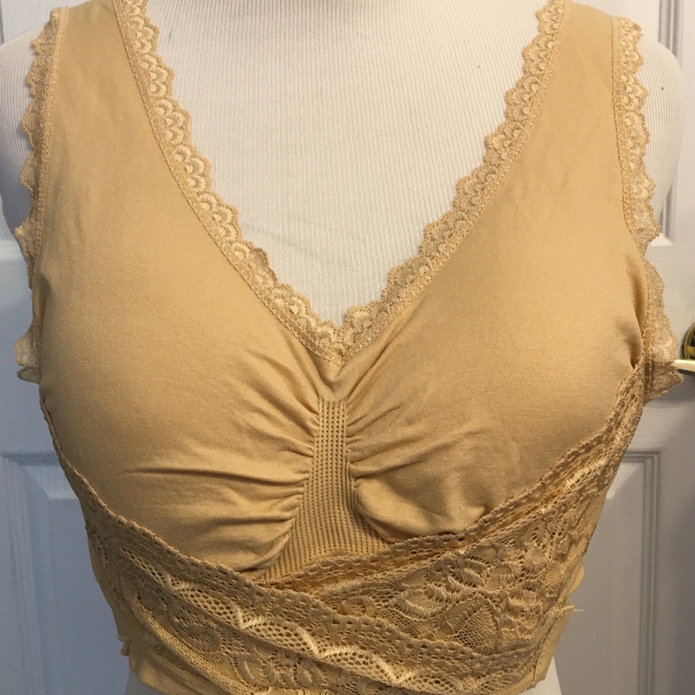 Wrap bra. Front push-up bra wireless